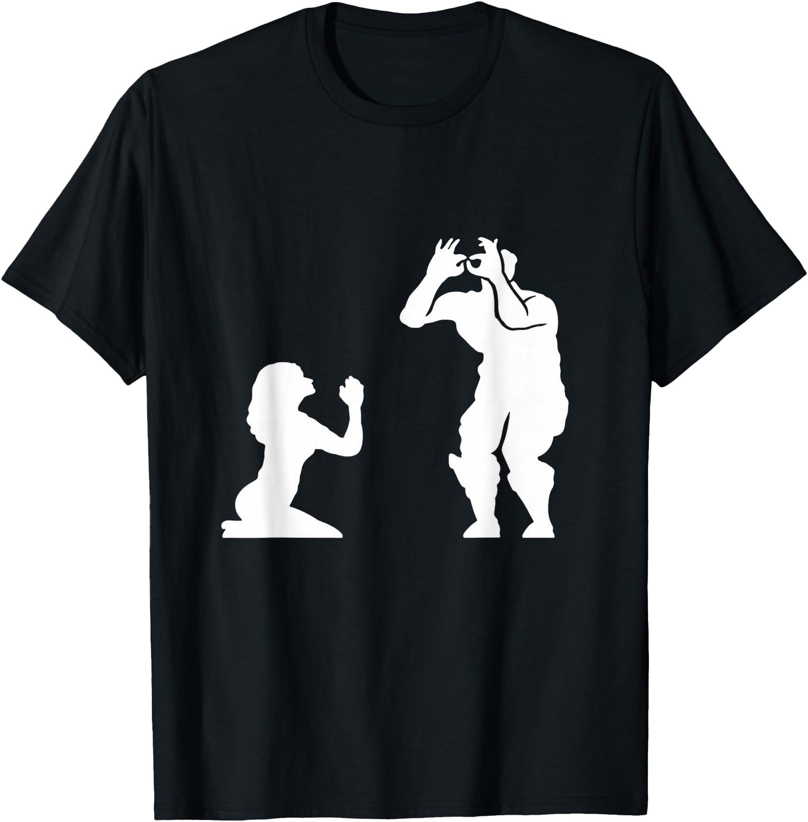 Funny Consumerism – Satirical Silhouette